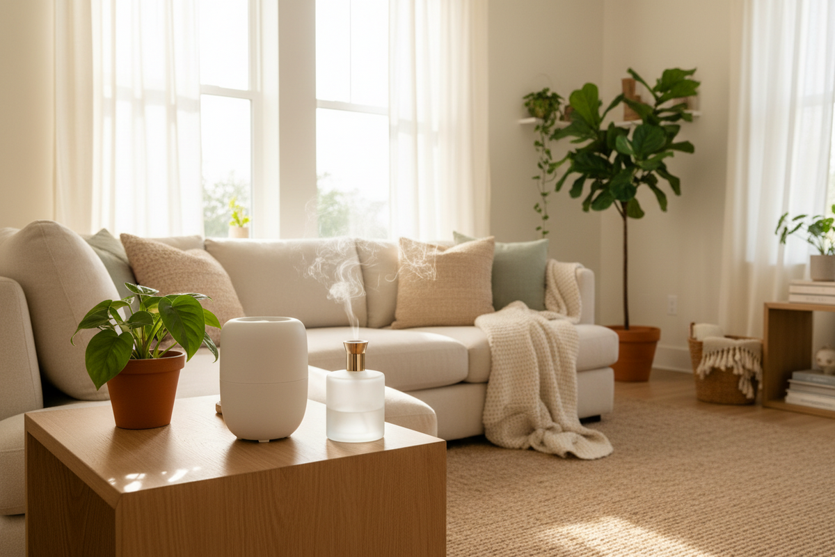 Creating a Balanced Home Environment with Moisture Absorbers, Window Treatments, and Home Fragrance Systems