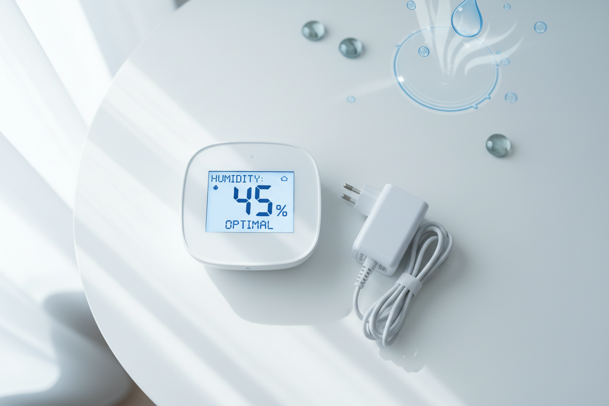 Everyday Humidity Balance Made Easy with Smart Monitoring and AC Adapters