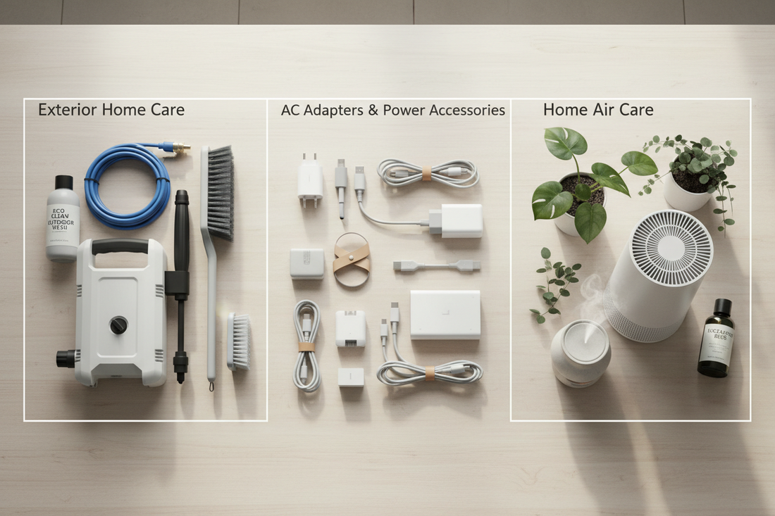 Exterior Care, AC Adapters, and Home Air Care: Essential Solutions for a Well-Maintained and Comfortable Home