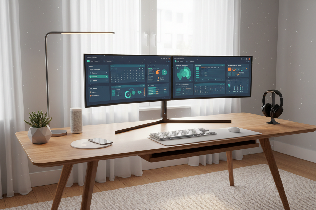 High-Efficiency Smart Workspace Setup