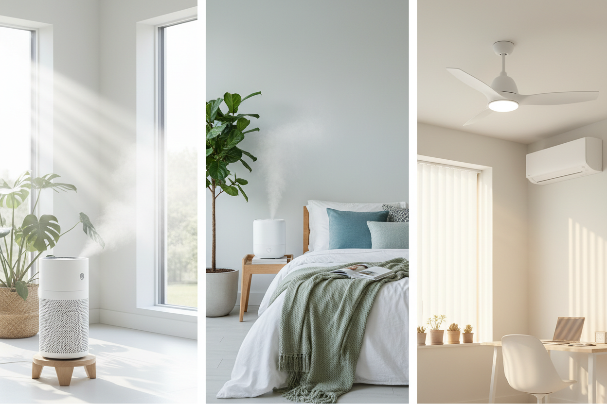 The Complete Home Air Guide: Pure Air, Smart Humidity, and Efficient Cooling for Every Season