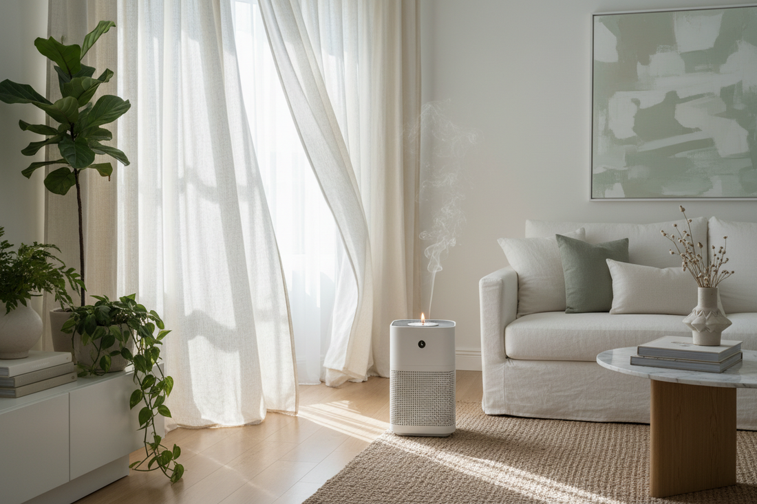The Connection Between Window Treatments, Cooling &amp; Air Quality, and Home Fragrance