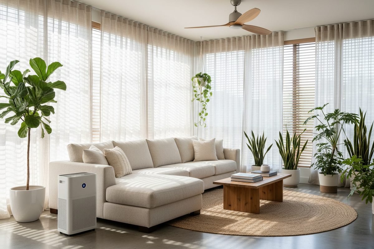 Window Treatments and Cooling & Air Quality Integration for Energy Efficient Comfort Living