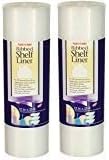 Warp Brothers Plast-O-Mat Ribbed Shelf Liner, Clear, 12" x 25' - 2 Pack by Warp%27s
