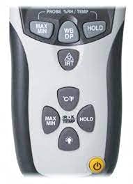 CEM Psychrometer with Infrared Thermometer, Humidity Meter, Dew Point Temperature, Wet Bulb Temperature for HVAC, Chemical and Automobile Industry Model: DT-8896 - Image 4