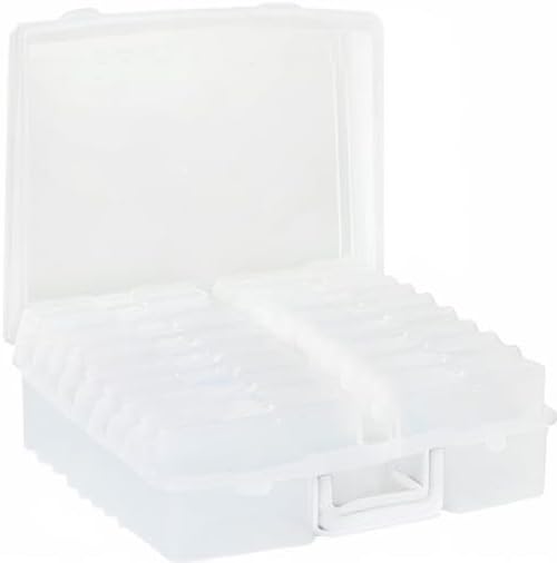 novelinks Transparent 4" x 6" Photo Organizers and Photo Storage Box with Handle, 16 Inner Photo Cases, Portable Picture Organizers & Photo Storage Containers (Clear) - Image 8