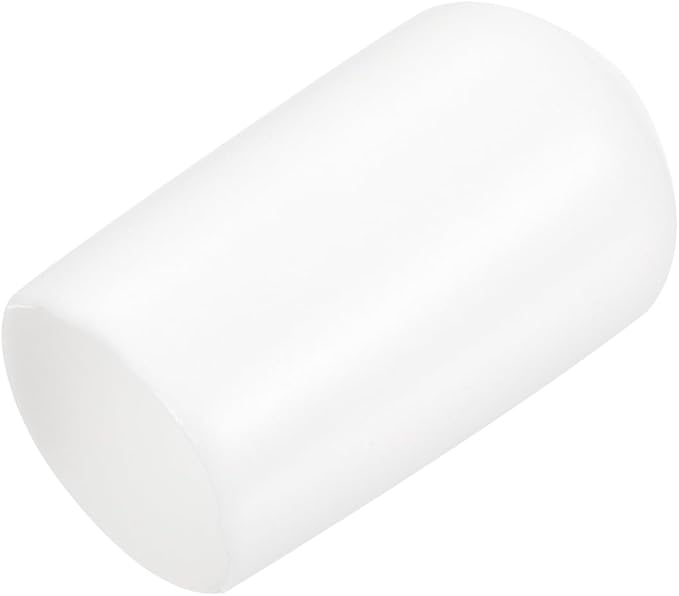 uxcell 20pcs Rubber End Caps 8.5mm ID Vinyl Round End Cap Cover Screw Thread Protectors White by uxcell