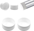 2-15/16" (74.5mm) Silicone Chair Leg Floor Protectors, Rubber Chair Leg Caps, Non-Slip Furniture Pads Round Chair Feet Covers End Caps for Hardwood Floors, Patio & Table Foots, White (2PCS) by EASYEAH