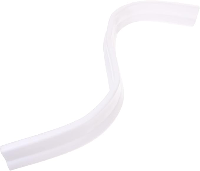 Mikikit Strip for Bathroom and Kitchen Silicone Water Barrier for Wet and Dry Separation Easy Installation Shower Stopper Strip White by Mikikit
