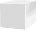 Marketing Holders 12” White Acrylic Display Box with One Open Side No Lid Versatile Square White Merchandise Storage Bin or Retail Product Riser No Assembly by MarketingHolders