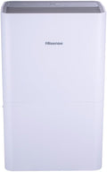 Hisense 50 Pint 3-Speeds Dehumidifier, 3 Modes – Auto, Continuous, Manual, 115v, LED Display, Noise Level 46 dB, 24-hour on/off timer, Up to 4500 sq. ft. - DH7021K1W (Renewed) by Amazon+Renewed