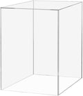 Acrylic Display Riser Box Clear Plexiglass 12" x 12” x 19” No Lid Hollow Pedestal 5 Sided Display Trinkets Flowers Dust Cover Bin Collectible Items Elevated Multi Use Showcase by Marketing Holders by MarketingHolders