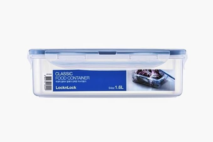 LOCK & LOCK Easy Essentials Food Storage lids/Airtight containers, BPA Free, 54 Ounce, Clear - Image 2