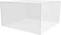 Frosted Acrylic Display Box Counter Retail Merchandise Storage Bin No Lid with Open Bottom 7" x 7" x 4" Flippable Cubby for Tradeshows and Expos by Marketing Holders by MarketingHolders