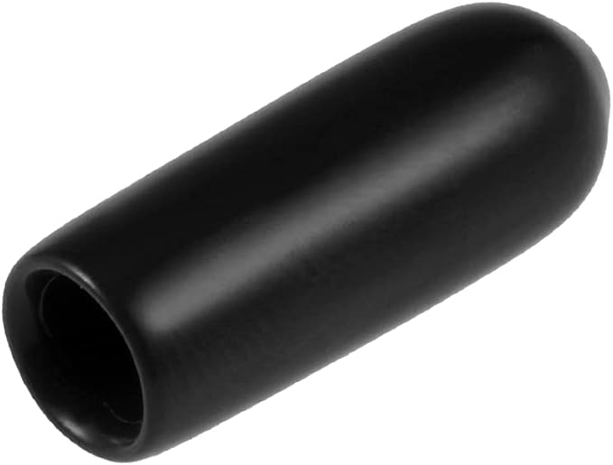 uxcell 20pcs Rubber End Caps 3.5mm ID Vinyl Round Tube Bolt Cap Cover Thread Protectors Black by uxcell