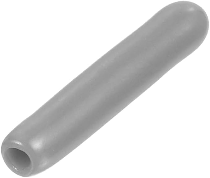 uxcell 20pcs Rubber End Caps Protective Caps 1.5mm ID Vinyl PVC Round Tube Bolt Cap Cover Screw Thread Protectors, Light Grey by uxcell