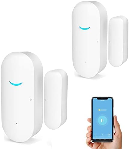 2-Pack WiFi Door and Window Sensors,Tuya Smart Alarm with Free Notification APP Control Home Security Alarm System, No Hub Required,Compatible with Alexa, Google Home - Image 8