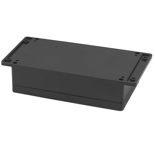 Zulkit Junction Box ABS Plastic Dustproof Waterproof IP65 Universal Electrical Boxes Project Enclosure with Fixed Ear Black 7.87 x 4.72 x 2.2 Inch (200 x 120 x 56 mm)(Pack of 1) - Image 3