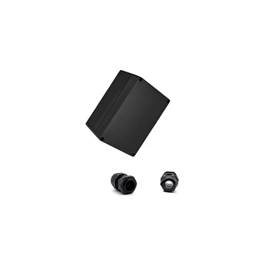 Project Box for Electronics -Electrical Enclosure, Junction Box ABS Plastic Dustproof Waterproof IP65, with 4 PCS M16 Cable Glands Black (6.3x4.33x3.54 inch (160 x 110 x90 mm) - Image 4