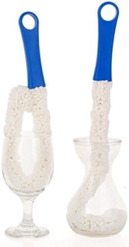 Long Bottle Brush Cleaner for Decanters & Water Bottles – 16” Flexible Foam Washing Wand for Vases, Tumblers, Baby Bottles, and Glassware (Not for Standard Beer/Wine Bottles) - Image 4
