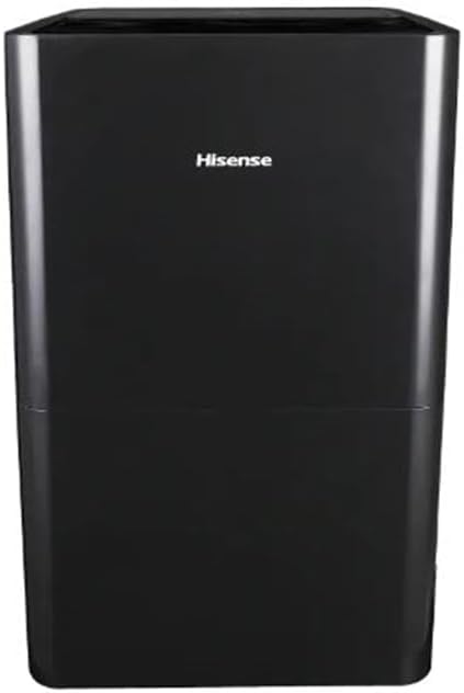 Hisense 50-Pint 3-Speed Built-in Pump Dehumidifier, 3 Modes (Auto, Continuous, Manual), LED display, Noise level 48 dB, up to 4500 sq ft, 115v – DH7021KP1G (Renewed) by Amazon+Renewed
