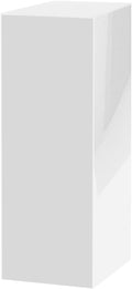 Acrylic Display Riser Box White Tall Acrylic Cube Pedestal Art Sculpture 12" x 12" x 42" No Lid One Piece Box Throne Pillar Stand Hollow Flower Tower for Weddings by Marketing Holders by MarketingHolders