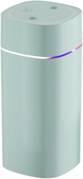 DONGKER Mini Humidifier,600ml Dual Channels USB Quiet Humidifier with Colorful Cycling Light Waterless Auto Shut-Off for Home Bedroom Office Indoor Travel by DONGKER