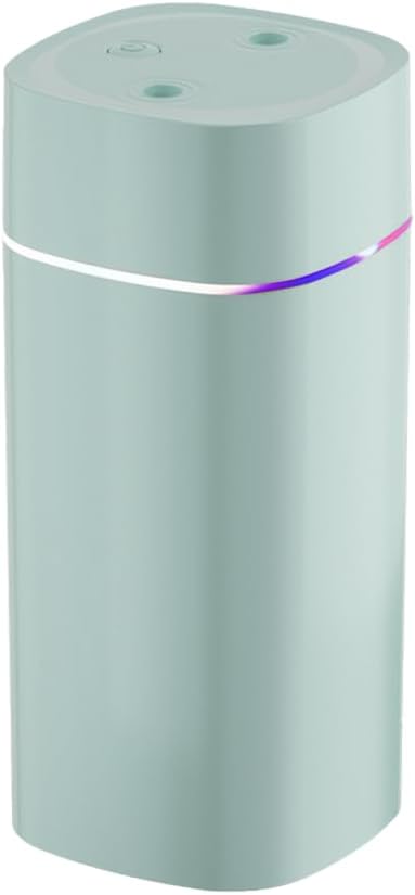 DONGKER Mini Humidifier,600ml Dual Channels USB Quiet Humidifier with Colorful Cycling Light Waterless Auto Shut-Off for Home Bedroom Office Indoor Travel by DONGKER