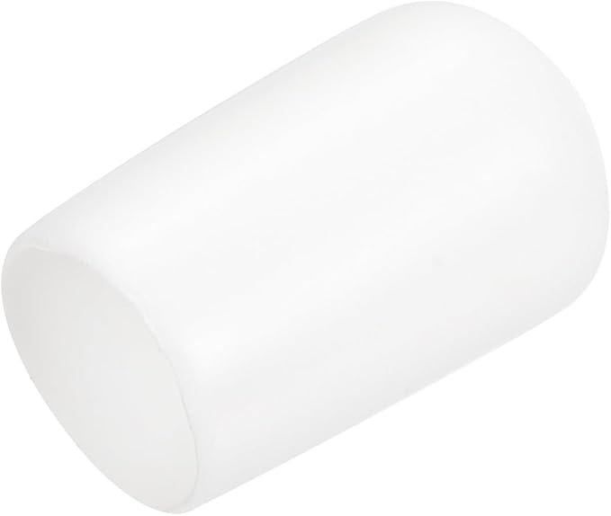 uxcell 20pcs Rubber End Caps 9mm ID Vinyl Round End Cap Cover Screw Thread Protectors White by uxcell