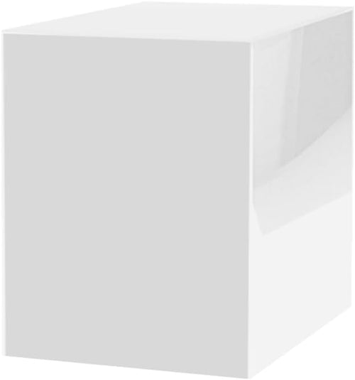 12" x 12" x 16" White Acrylic Display Box with One Open Side No Lid Versatile Tall Lucite Retail Product Riser or Merchandise Storage Bin by Marketing Holders by MarketingHolders