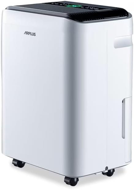 AIRPLUS 70 Pints Dehumidifiers for Home, 5500 Sq. Ft Dehumidifier for Basement with Drain Hose, Continuous Drainage, Intelligent Humidistat, Dehumidifier for bathroom, bedroom, Large Room by AIRPLUS