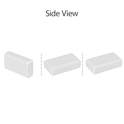 LeMotech Project Box 10 Pieces ABS Plastic Electrical Project Case Small Junction Box for Electronics White 1.97 x 1.10 x 0.59 inch (50 x 28 x 15 mm) - Image 6