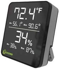 LOCKDOWN Digital Hygrometer with Convenient Design, Backlit Screen and Min/Max Reading for Temp and Humidity Monitoring in Safes, Rooms, Cases and Cabinets - Image 2