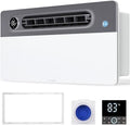 Bathroom Fan with Light and 1900W Heater, 180 CFM Ventilation, Remote Control,Quiet Exhaust, 4-in-1 Design for Heating, Lighting, Ventilation & Air Circulation for Comfort in Any Season by VallisCo