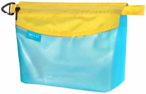 pack all Water-resistant Material Zipper Pouch, Mesh Zipper Bag for Storage, Travel, Office (Medium, Blue) - Image 8