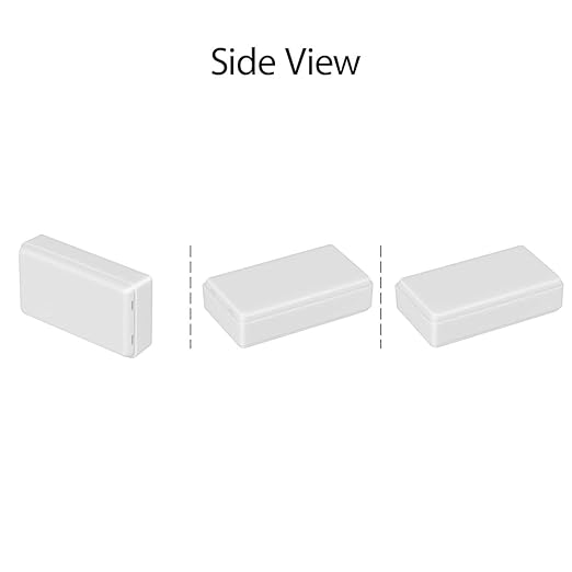 LeMotech Project Box 5 Pieces ABS Plastic Electrical Project Case Small Junction Box for Electronics White 2.76 x 1.65 x 0.71 inch (70x 42x 18 mm) - Image 6