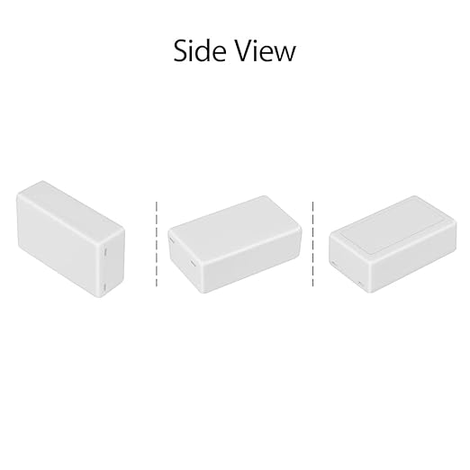 LeMotech Project Box 10 Pieces ABS Plastic Electrical Project Case Small Junction Box for Electronics White 2.83 x 1.65 x 0.91 inch (72x 42x 23 mm) - Image 6
