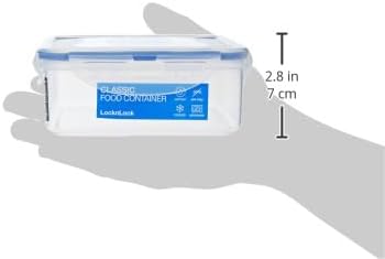 LOCK & LOCK Easy Essentials Food Storage lids/Airtight containers, BPA Free, Square-29 oz-for Veggies, Clear - Image 3
