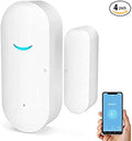 4-Pack Smart Door/Window Sensor: WiFi Alarm, Wireless Alerts, Compatible with Alexa/Google Assistant by SENCKIT