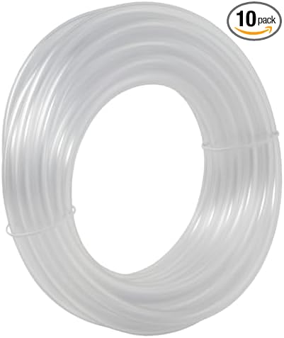 Eastman 3/16 Inch ID (5/16 Inch OD) PVC Clear Vinyl Tubing, 20 Foot Length, 98562 (Pack of 10) by Eastman