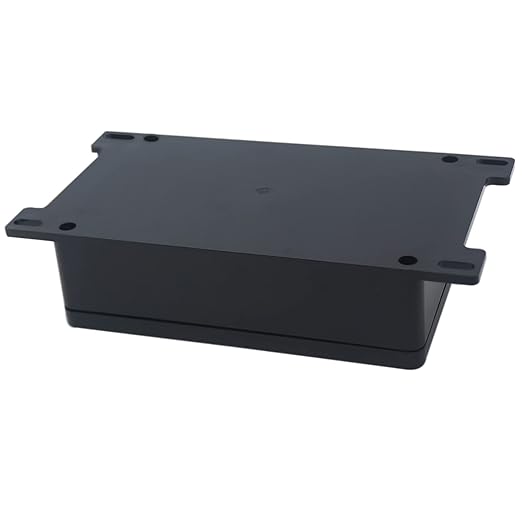 Zulkit Junction Box ABS Plastic Dustproof Waterproof IP65 Universal Electrical Boxes Project Enclosure with Fixed Ear Black 5.91 x 3.94 x 1.73 Inch (150 x 100 x 44 mm)(Pack of 2) - Image 3