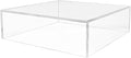 Acrylic Display Box Countertop Showcase Bin 6.75" x 6.75" x 2" Clear Lucite Merchandise Storage No Lid with Open Bottom Square Flippable Cubby for Retail Stores and Expos by Marketing Holders by MarketingHolders