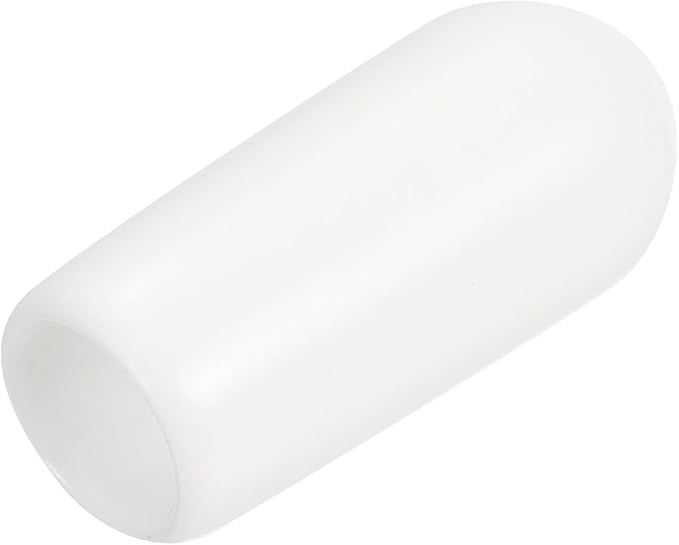 uxcell 20pcs Rubber End Caps 5.5mm ID Vinyl Round End Cap Cover Screw Thread Protectors White by uxcell