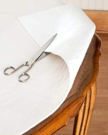 Felt Back Vinyl Table Pad 52" x 90" – Cut-to-Fit Waterproof Table Protector with Flannel Backing – Heat-Resistant Dining Pad for Daily or Under Tablecloth Use - Image 3