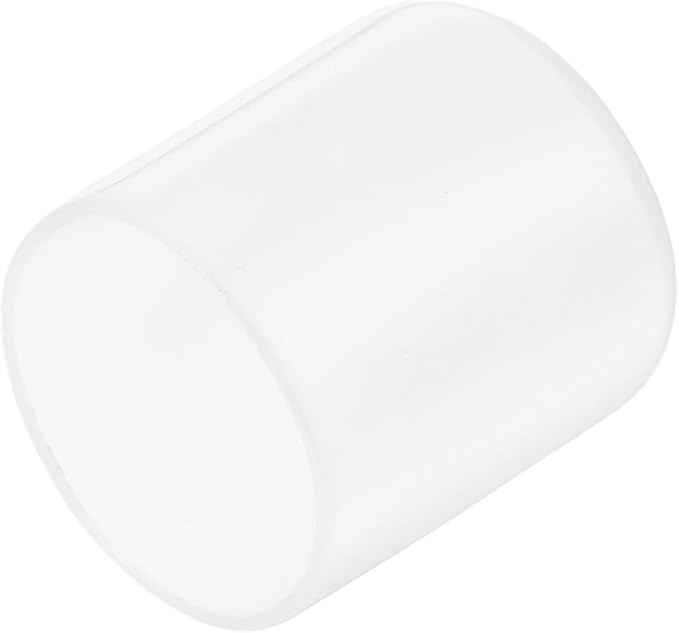 uxcell 20pcs Rubber End Caps Protective Caps 27mm(1 Inch) ID Vinyl PVC Round Tube Bolt Cap Cover Screw Thread Protectors, Clear by uxcell