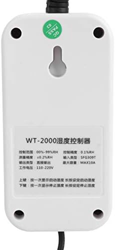 Humidity Controller, WT2000 Humidistat Mushroom Greenhouse Pre Wired Outlet Switch Socket Humidifier Dehumidifier 110-220V (US Plug) - Image 8