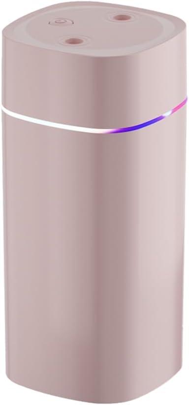 DONGKER Mini Humidifier,600ml Dual Channels USB Quiet Humidifier with Colorful Cycling Light Waterless Auto Shut-Off for Home Bedroom Office Indoor Travel by DONGKER