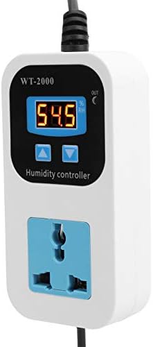 Humidity Controller, WT2000 Humidistat Mushroom Greenhouse Pre Wired Outlet Switch Socket Humidifier Dehumidifier 110-220V (US Plug) - Image 6