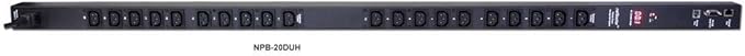 netBooter NPB-20DU Remote Switched & Metered 0-U 20 Outlet Power Strip/PDU, 120V/20A. Control via Web, telnet, or USB Serial Port - Image 2