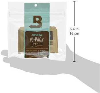 Boveda 72% RH 2-Way Humidity Control – Restores & Maintains Humidity – All in One Solution for Humidification- Patented Technology - Convenient & Versatile - 10 Count Resealable Bag - Image 3